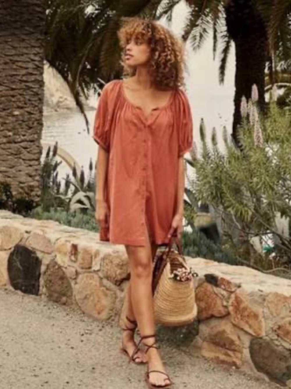Doen Josette Dress in Tierra